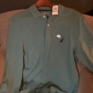 Long sleeve polo shirt